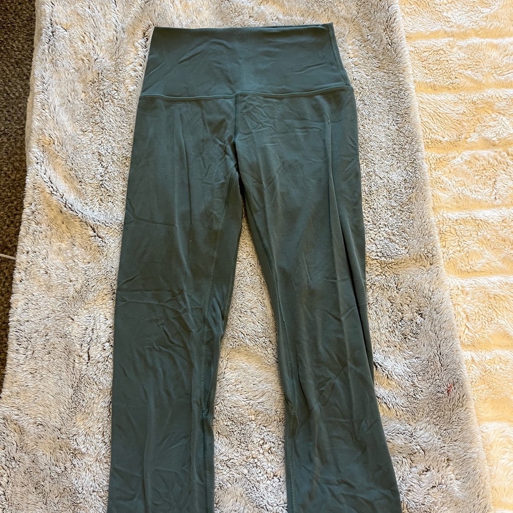 Lululemon short length leggings green align High-Waist Olive Green Yoga Pants